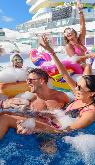 Pool parties at Temptation Cancun