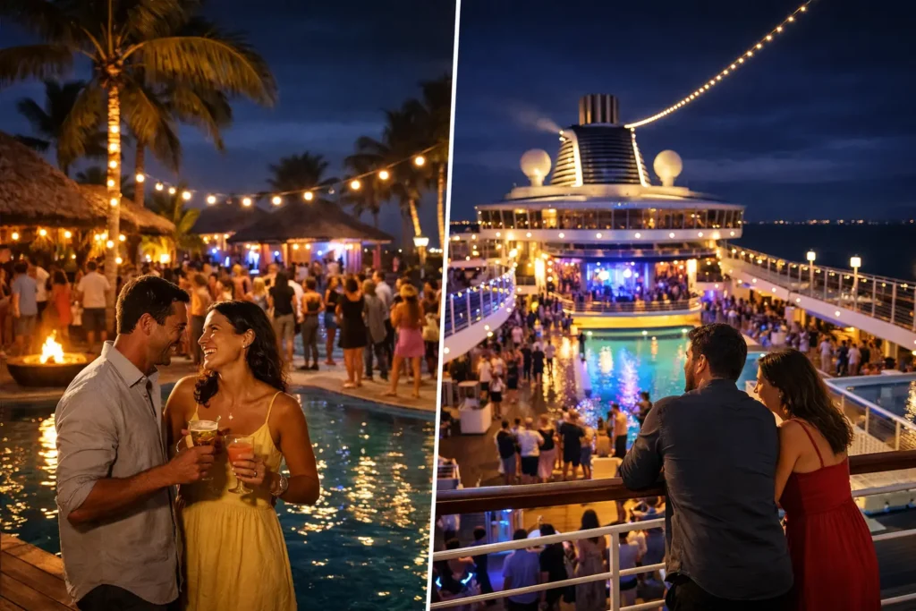 Resort Nightlife vs Cruise Nightlife